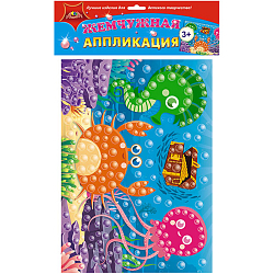 Аппликация жемчужная 22*37см. "Морские друзья"