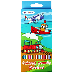 Карандаши 24цв "Darvish" "Веселое путешествие" корпус шестигранный (набор)