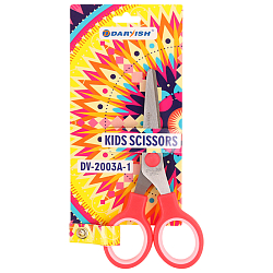 Ножницы 13см детские закругленные лезвия цвет ручек розовый