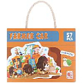 Настольно-печатная игра "Пазл" Трактор (57пазлов)