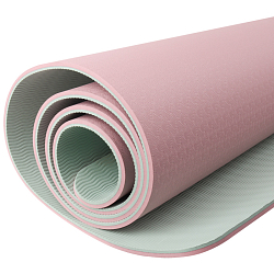 Коврик двухцветный для фитнеса