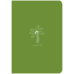 Тетрадь, А5(еврофортмат), 40 л., в клетку, обложка - мелованный картон, матовая ламинация  "Пальма",