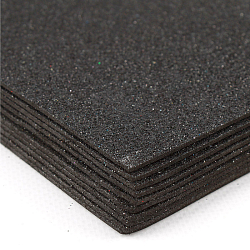 Набор пластичной замши с блёстками чёрная А4 10л (фоамиран)