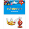 Подвески декоративные "Корона и конфетка" В наб.2 объемных подвески внутри мини кофетти.
