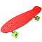 Скейтборд светящийся  67*18 см красный
