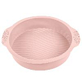 Форма для запекания круглая розовая