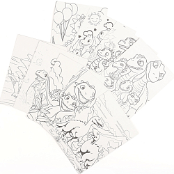 Гравюра-раскраска Динозавры