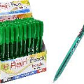 Ручка шар. зелёная  "Flair" PEACH TRENDZ, пластик, 1.0мм, трехгранный корпус