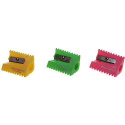 Точилка пласт. "Darvish" ассорти треугольная