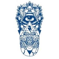 Наклейки-тату Синий микс2