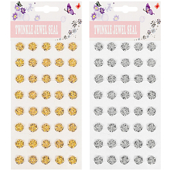 Наклейки-стразы "Цветочки"