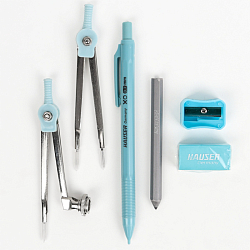 Готовальня 10 предметов "XO mate" в метал. футляре