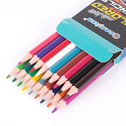 Карандаши 18цв "Darvish" "Машинка" корпус пластиковый шестигранный (набор)