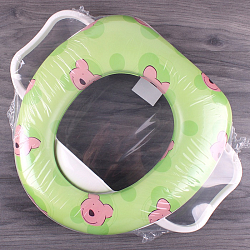 Сиденье для унитаза детское с ручками 35*30см ассорти