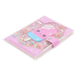 Блокнот 10,5*14,8см 80л на кнопке в клетку "Мороженое"