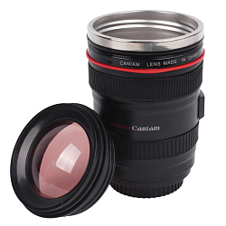 Кружка  "Объектив " 300мл (шейкер)