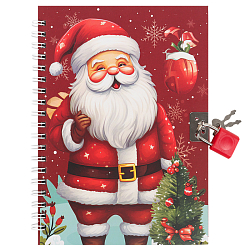 Блокнот 13*18 см 48л на спирали с замком Новый год