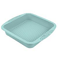 Форма для запекания квадратная голубая