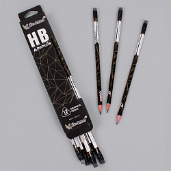 Карандаш ч/г с ластиком