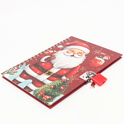 Блокнот 13*18 см 48л на спирали с замком Новый год