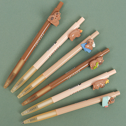 Ручка автоматическая шариковая синяя "Капибара"