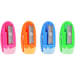 Точилка пласт. "Darvish" ассорти с клипом