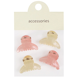 Заколка-краб для волос 4 шт в наборе