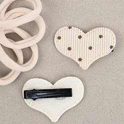 Аксессуары для волос в наборе (2 заколки-зажима+ 4резинки)