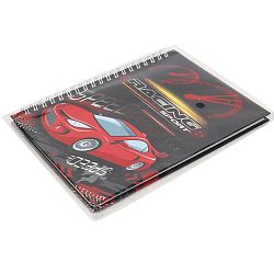 Блокнот 13*18 см 48л на спирали "Racing Sport"