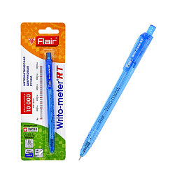 Ручка авт. синяя  "Flair" WRITO-METER RT, пластик, 0,6мм, блистер