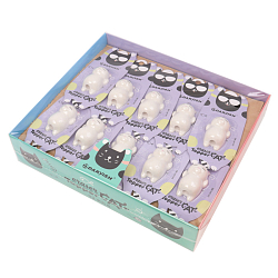 Насадка-ластик на карандаш "Котик" белый