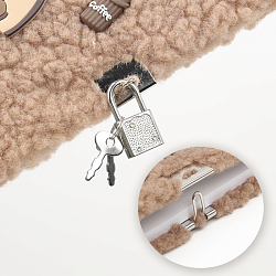 Блокнот 15,5*21,5см 80л клетка меховой