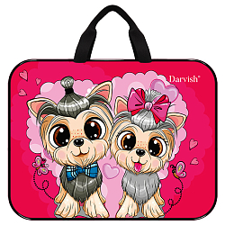 Папка детская с ручками ткань "Милые щенки"