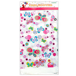 Праздничное украшение скатерть 180*108см "Happy birthday" полиэтиленовая ассорти