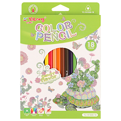 Карандаши 18цв ароматизированные трёхгранный корпус