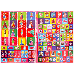 Раскраска А4 "Darvish" с наклейками 126шт ассорти