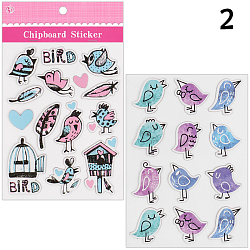 Наклейки бумажные 2шт в наборе ассорти