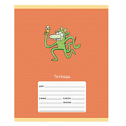 Тетрадь  12л клетка цв. обл "Монстрики"