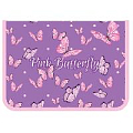 Папка  для тетрадей  А5 молния вокруг Бабочки на розовом