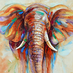 Алмазная живопись  30*30см Слон