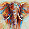 Алмазная живопись  30*30см Слон
