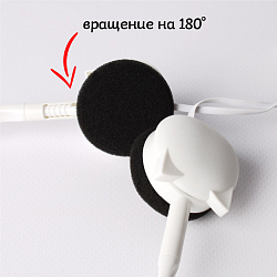 Наушники "Зверюшки" накладные проводные с микрофоном - ободок (4 вида)