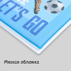 Блокнот 14,3*21см 80л в линейку "Футбол"
