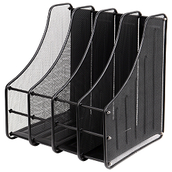 Лоток вертикальный 4 отделения металлический