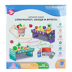 Игровой набор "Супермаркет. Овощи и фрукты"