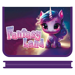 Папка  для тетрадей  А5 молния вокруг Сказочный единорог