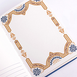 Блокнот 11,6*16,5см 112л обложка карт. с тиснением "золото"