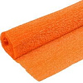 Бумага гофрированная поделочная  50*200см оранжевая (26) "Darvish"