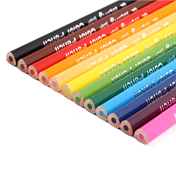 Карандаши 12цв трёхгранный корпус "Космические животные"