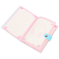 Блокнот 10,5*14,8 см 80л с обложкой ПВХ "Милый котик" на кнопке